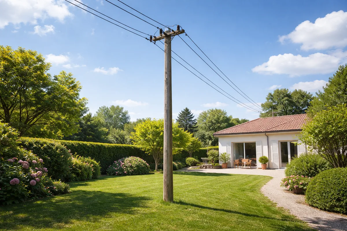Comprendre les droits liés à un poteau EDF sur votre propriété